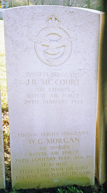 Sgt John Robert McCourt<br /><br /><br />died on active duty - January 29th, 1944